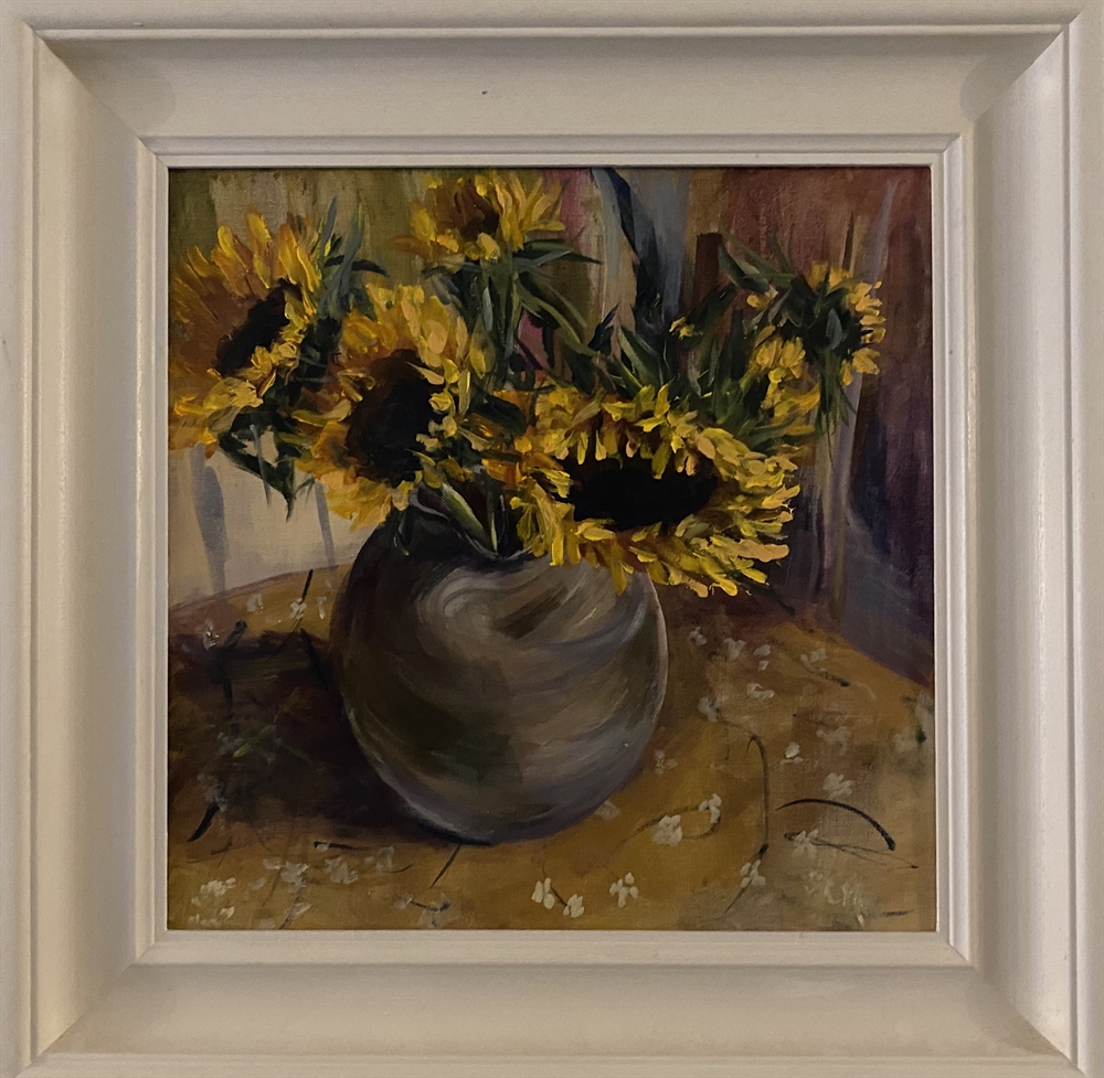 Sunflower in kitchen  by Sarah Heelis (Nesbitt)