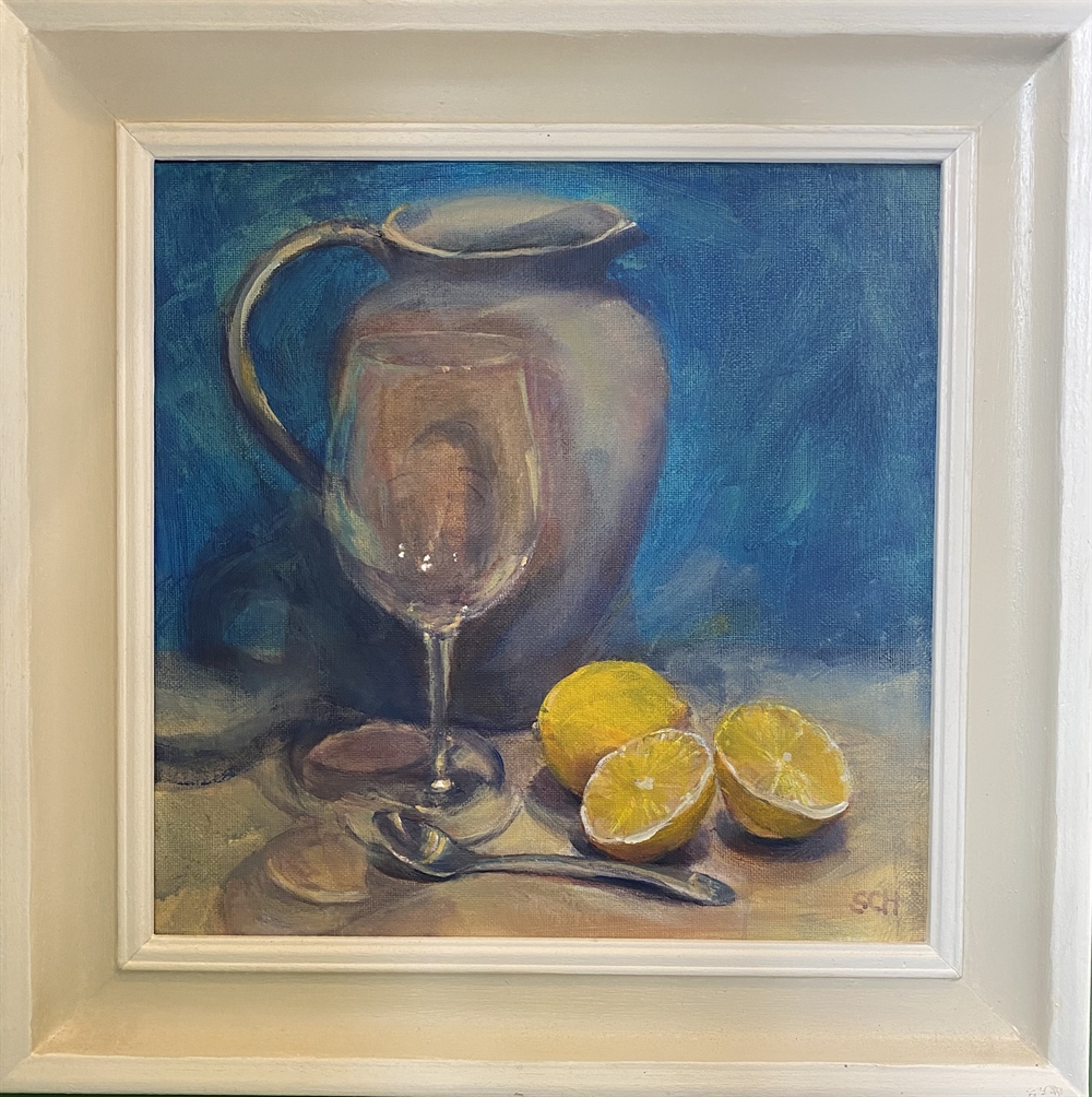 Jug glass and lemon by Sarah Heelis (Nesbitt)